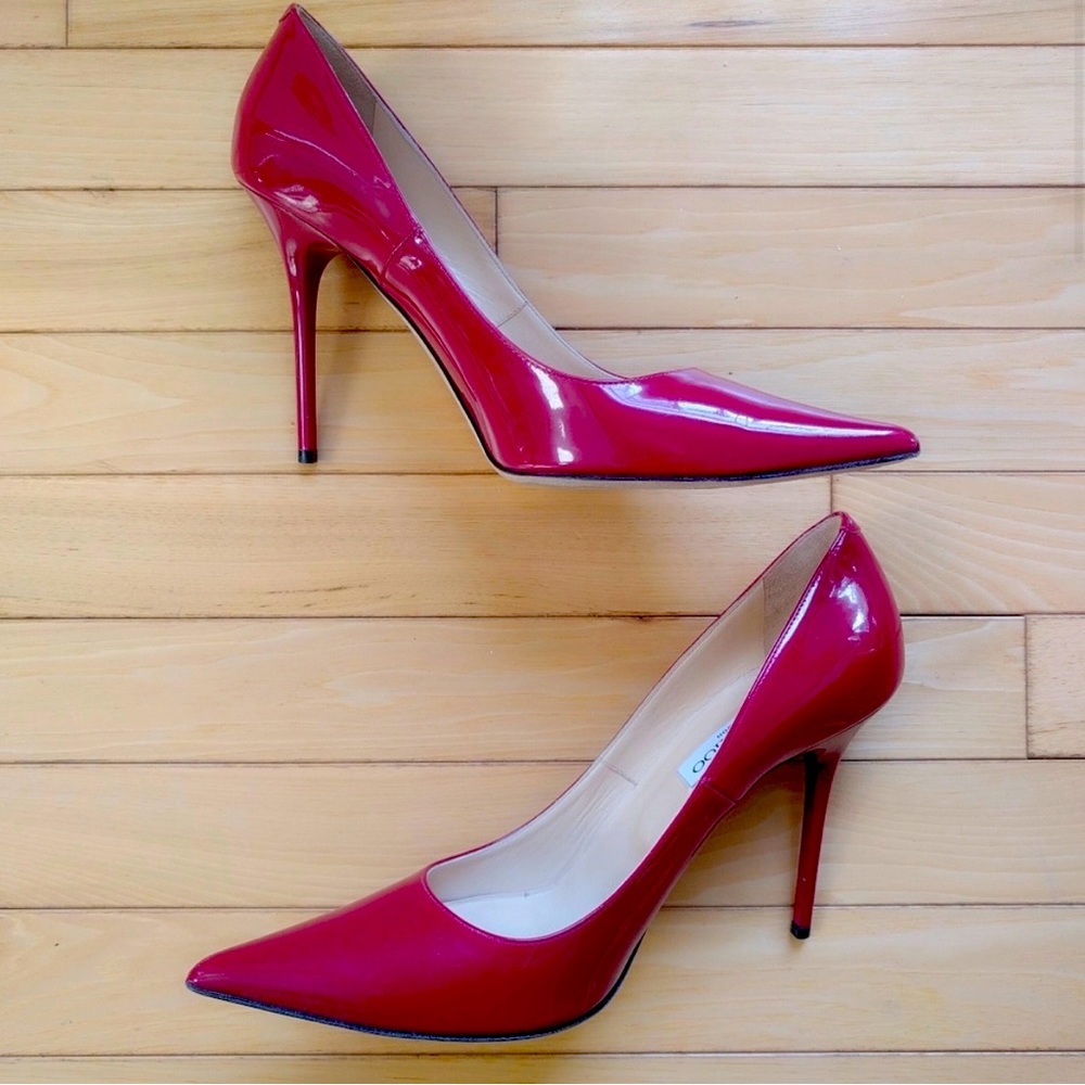 Raspberry Patent Jimmy Choo Pumps 40.5 GORGEOUS! LOVE these- too small for me.
